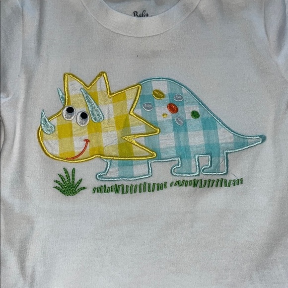Baby Essentials White and Green Dinosaur Matching Set - Picture 3 of 7